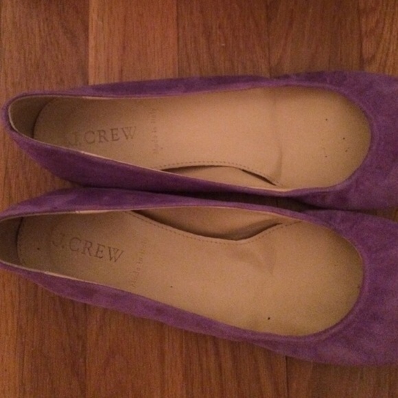 J. Crew Suede Cece Ballet Flats - Size 7 - Picture 3 of 4